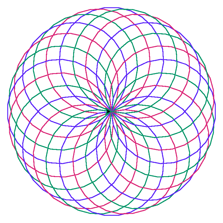 Pełna wielokolorowa mandala